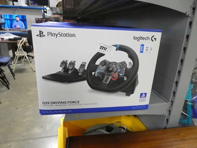 Lot 2217 - Boxed Playstation Logitech G29 driving force...