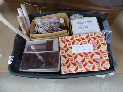 Lot 5391 - Box containing dolls house furniture
