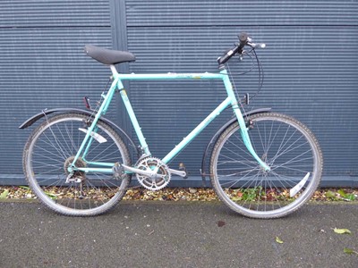 Lot 4035 - Raleigh Reynolds 501 mint green bike