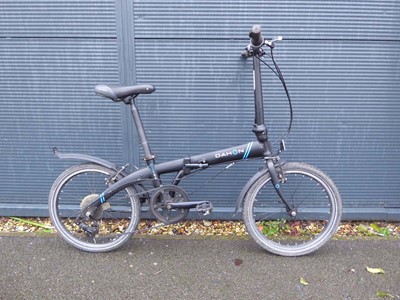 Lot 4041 - Dahon Vybe 07s black folding town bike