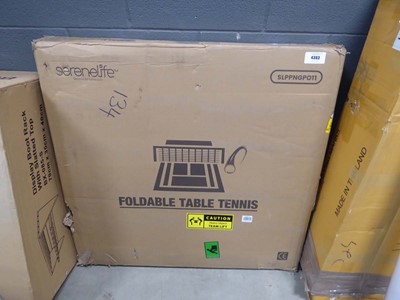 Lot 4303 - Serenelife foldable table tennis table