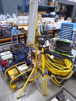 Lot 4374 - 2x Stand up Faithfull Power Plus Halogen...