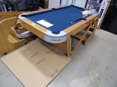Lot 4320 - Riley snooker table with dart board under...
