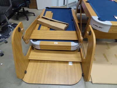 Lot 4321 - dismantled Riley snooker table with dart board...