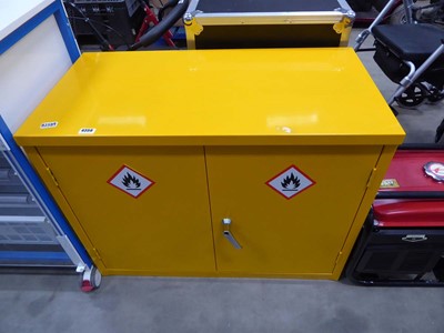 Lot 4359 - Yellow metal cabinet