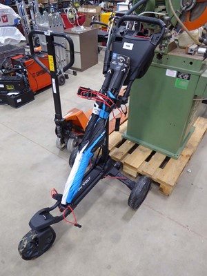 Lot 4338 - Bag Boy 12 volt golf trolley with 2 Callaway...