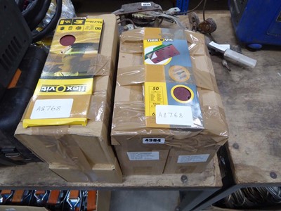 Lot 4384 - 4 boxes of Flexovit sandpaper, 1x 50 grit, 1x...