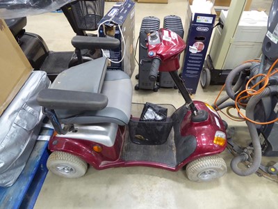 Lot 4341 - Foru red mobility scooter, no key or charger