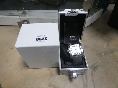 Lot 2290 - Boxed TW Steel CEO Goliath wristwatch (broken...