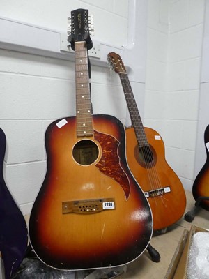 Lot 2261 - Egmond 12 string acoustic guitar, no strings