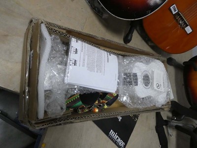 Lot 2263 - Homcom ukulele in white, boxed