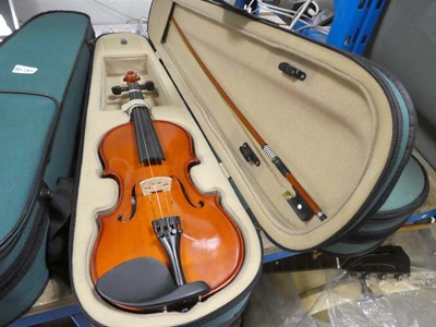 Lot 2266 - Violin and box in a case
