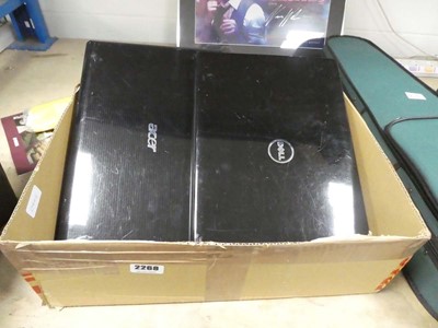 Lot 2268 - Dell laptop and a Acer laptop with a charger