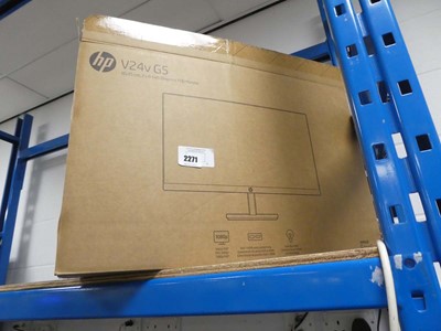 Lot 2271 - HP V24VG5 23.8in monitor, boxed