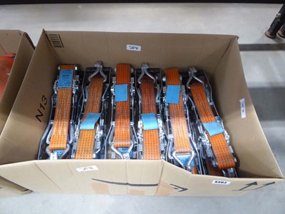 Lot 4402 - Box of orange ratchet straps