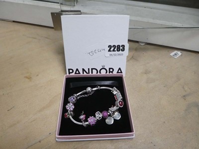 Lot 2283 - Pandora charm bracelet with charms