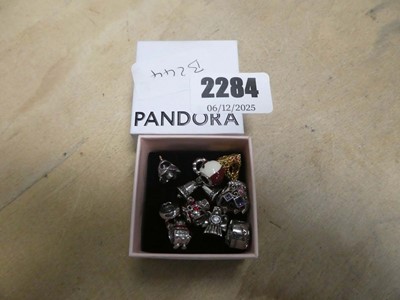 Lot 2284 - Boxed set of Pandora charms