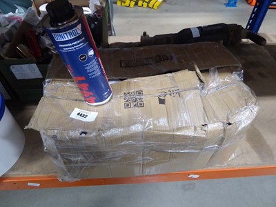 Lot 4432 - Box with multi cans of Dinitrol erosion...