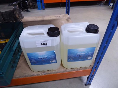 Lot 4435 - 2 tubs of 5ltr food grade mineral oil
