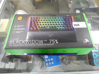 Lot 2320 - Razer Black Widow V4 gaming keyboard