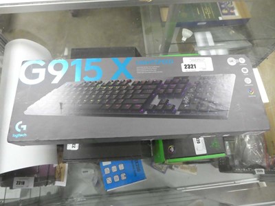 Lot 2321 - Logitech G915X Light Speed keyboard, boxed