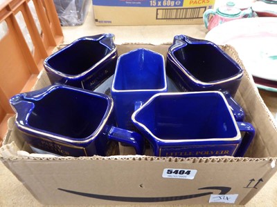 Lot 5404 - 5 branded Seagram whisky jugs