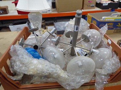 Lot 5406 - Pair of 6 branch ceiling lights