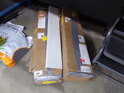 Lot 4468 - 4 boxes of plastic skirting board cover