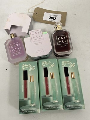 Lot Kayali perfume bundle to include 3x yum sets,...