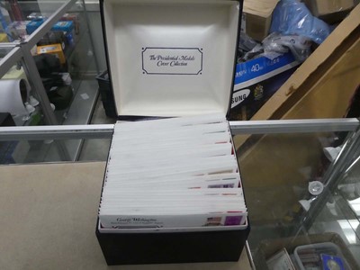 Lot 2330 - Box containing Presidential medals cover...