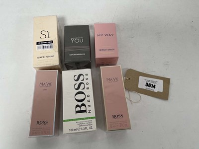 Lot 3x Various Armani perfumes plus 3x various...