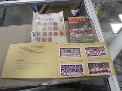 Lot 2341 - Selection of stamps and football cards