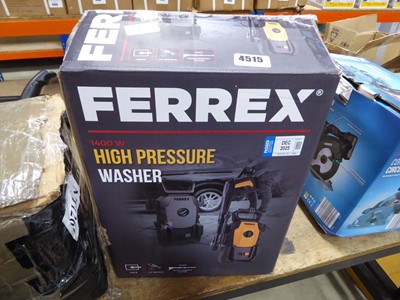 Lot 4515 - Boxed Ferrex pressure washer