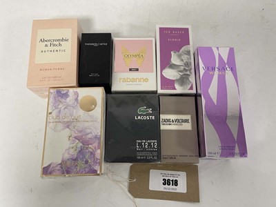 Lot 8x Various perfumes to include Zadig &...