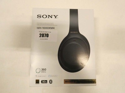 Lot 2070 - Sony WH-1000XM4 wireless headphones with box