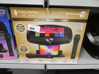 Lot 2370 - Boxed Wi-Fi karaoke hub singing machine