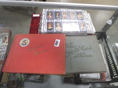 Lot 2351 - 3 albums containing various cigarette cards
