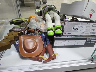 Lot 2353 - Selection of various toys including Godzilla,...