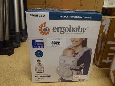 Lot 3322 - Ergo baby all in one new born to toddler baby...