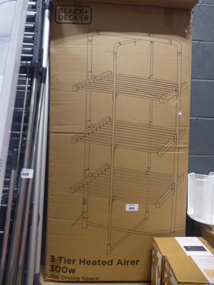 Lot 3325 - Black and Decker 3 tier heated airer