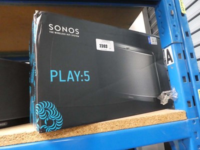 Lot 2393 - Boxed Sonos Play 5 speaker