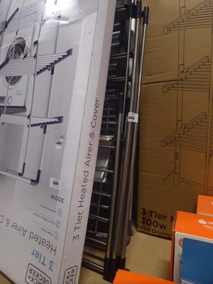 Lot 3328 - 2 Black and Decker heated airers plus a...