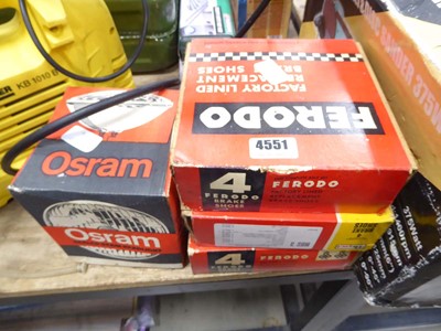 Lot 4551 - Three boxes of Moprod replacement brake shoes...