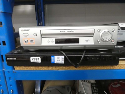 Lot 2397 - Sony video player and Samsung DVD player