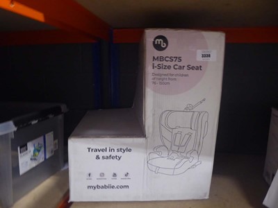 Lot 3338 - I Size spin car seat