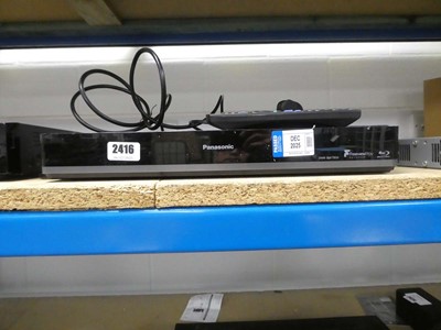 Lot 2416 - Panasonic Freeview player and blu-ray disc...