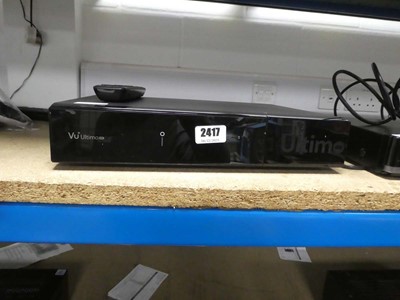 Lot 2417 - Vu+ Ultimo 4K set top box and personal video...