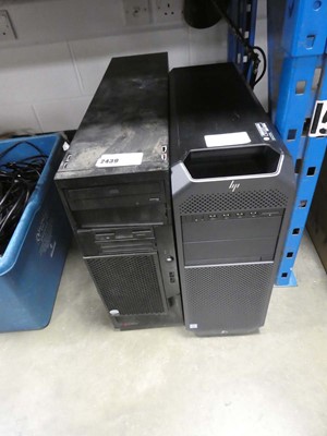 Lot 2439 - 1 computer case and 1 computer tower for...
