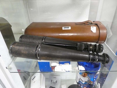 Lot 2442 - Pair of extended naval binoculars in case