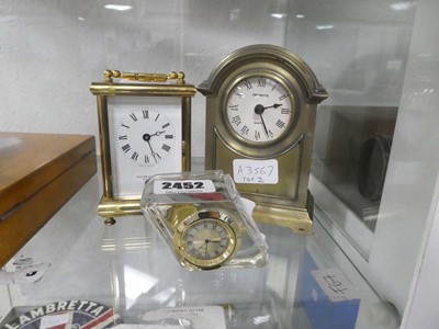 Lot 2452 - Selection of carriage clocks